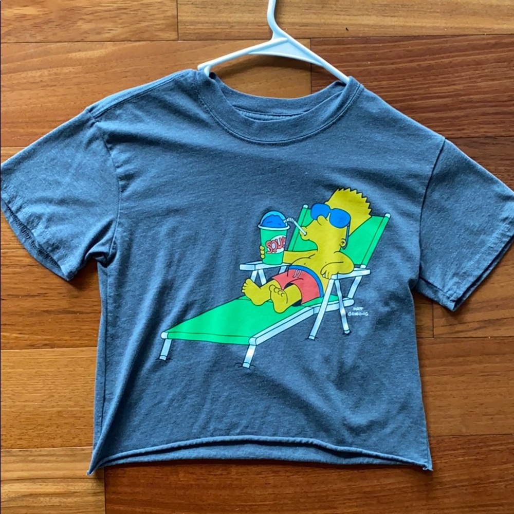 Simpsons cropped T-shirt